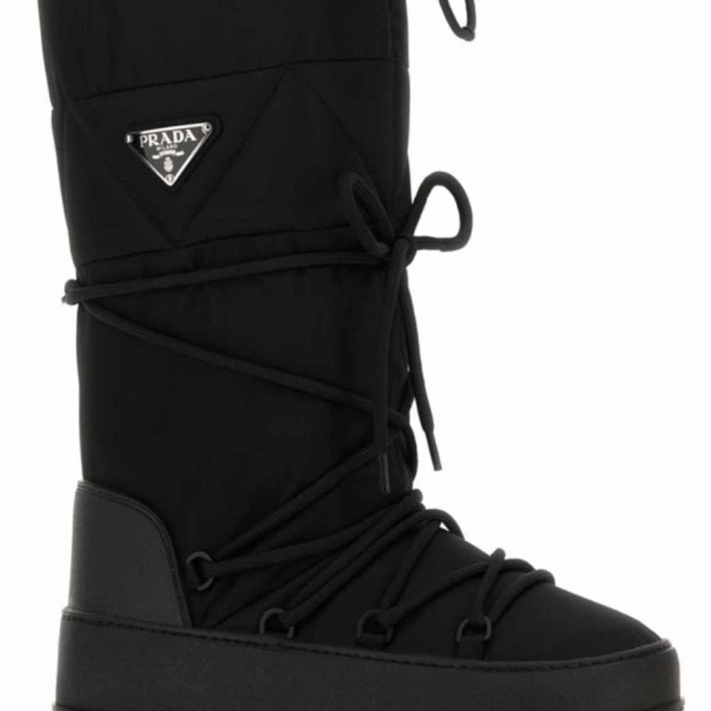 ISO! Prada Women's Black Winter Tall Boots - Picture 2 of 2